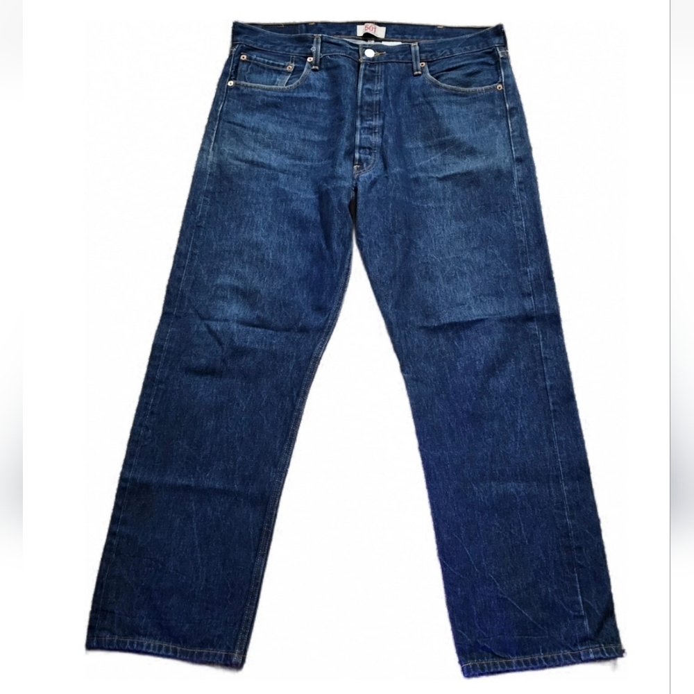 Levis 501 Jeans Vintage Y2k Button Fly Mens 40x32 Blue Red Tab Grunge